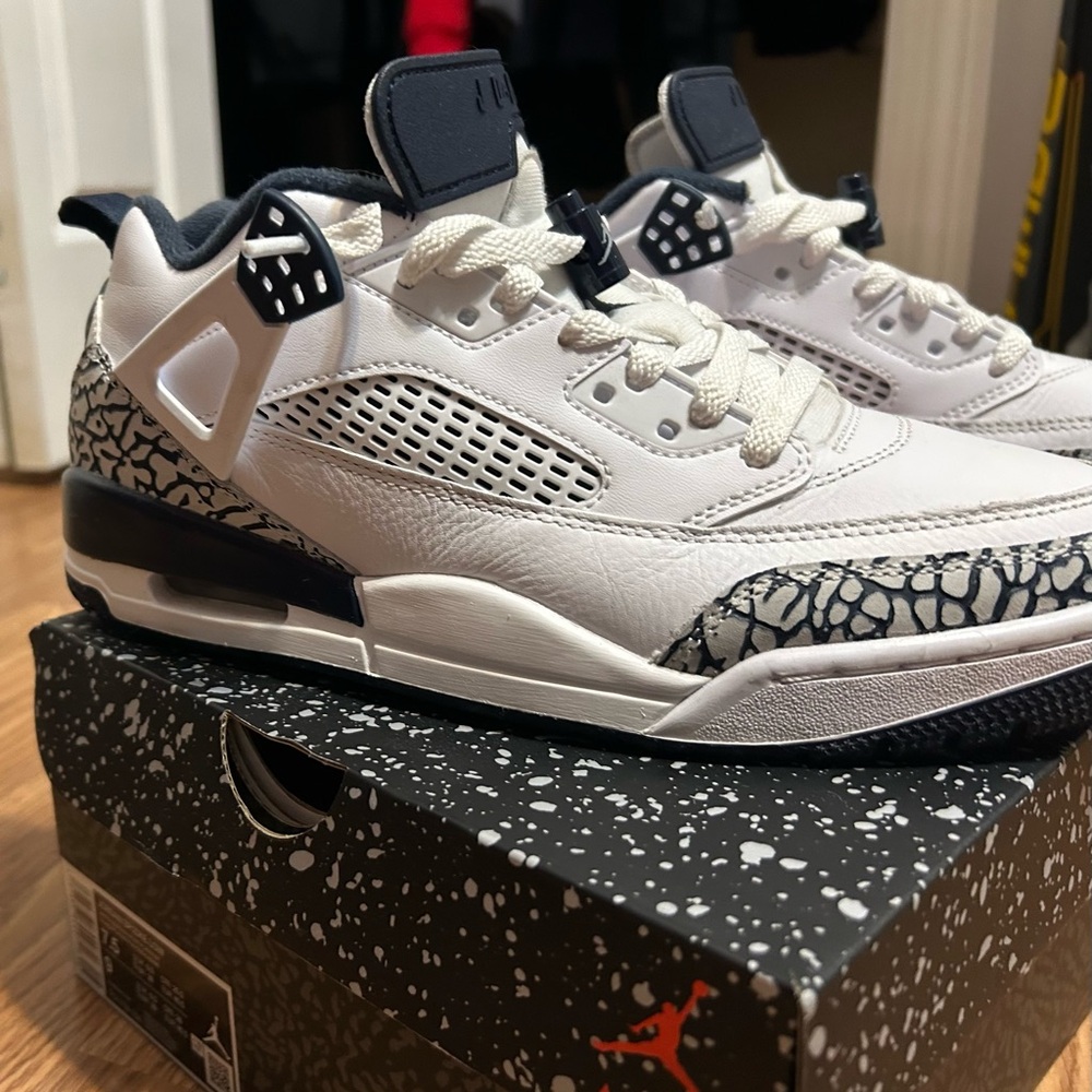 Jordan Spizike White Black Athletic Sneakers